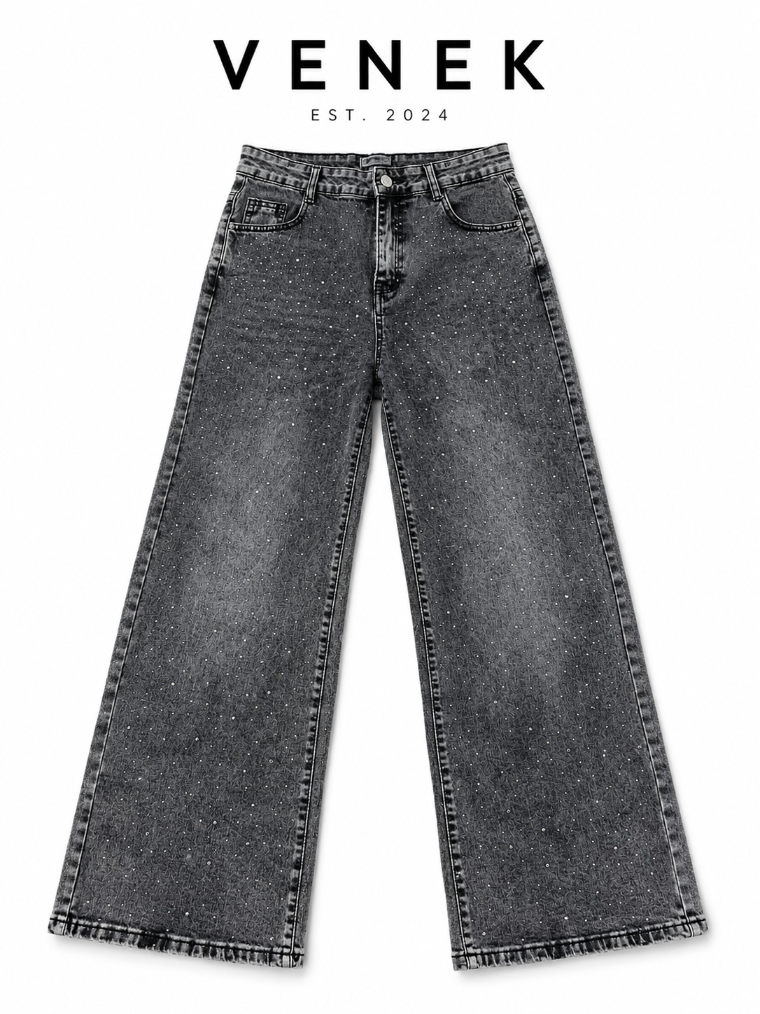 WASHED WIDE-LED DENIM
